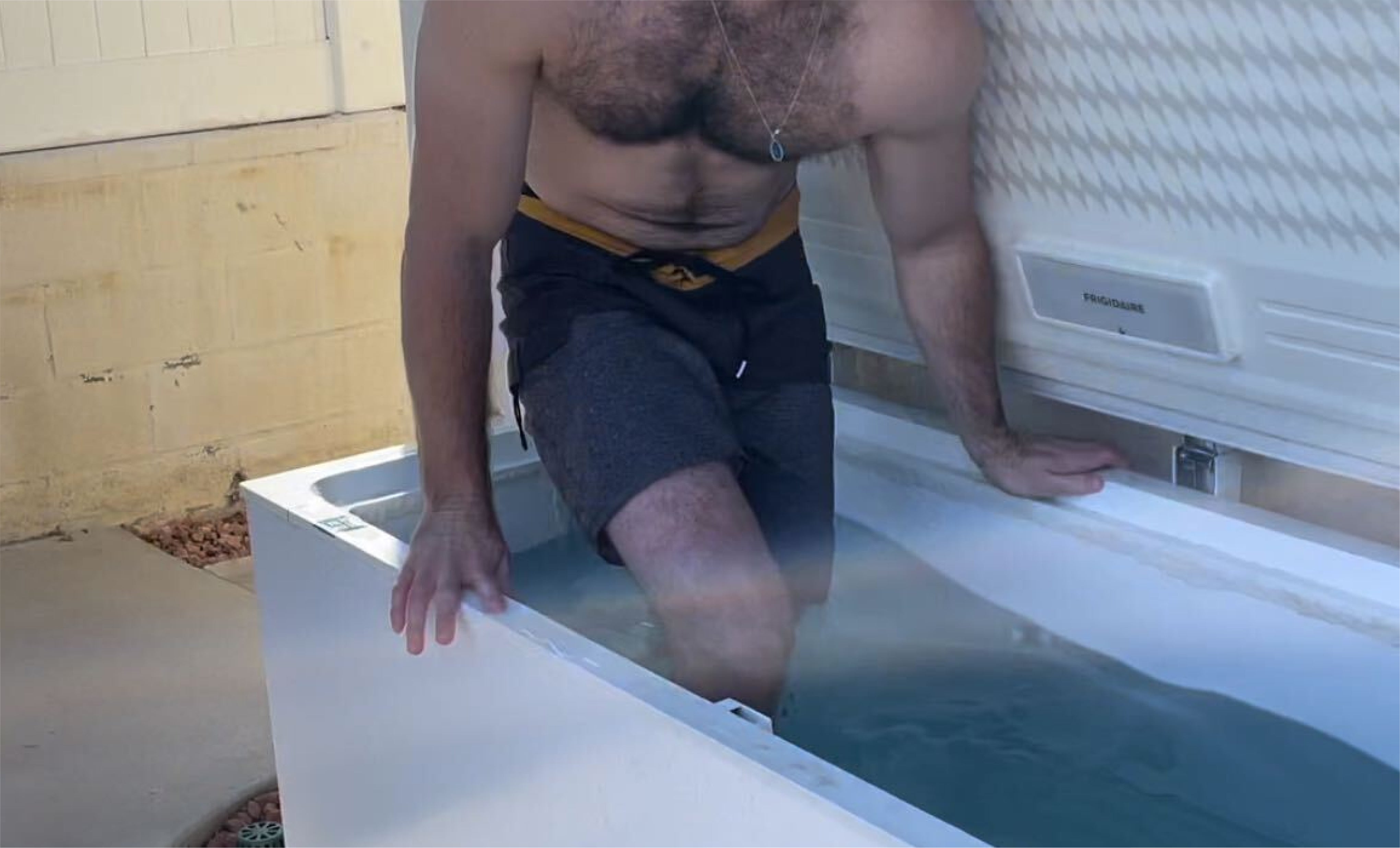 Breathe Degrees example of DIY cold plunge