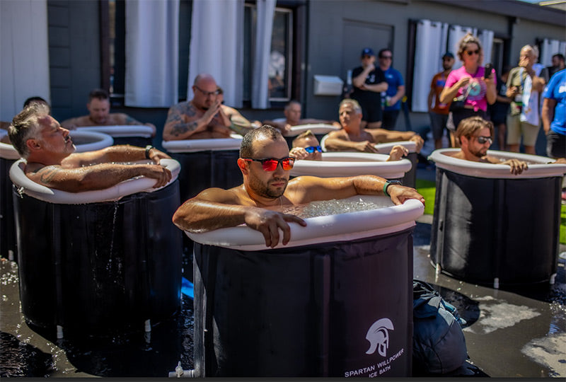 Breathe Degrees event cold plunge ice bath